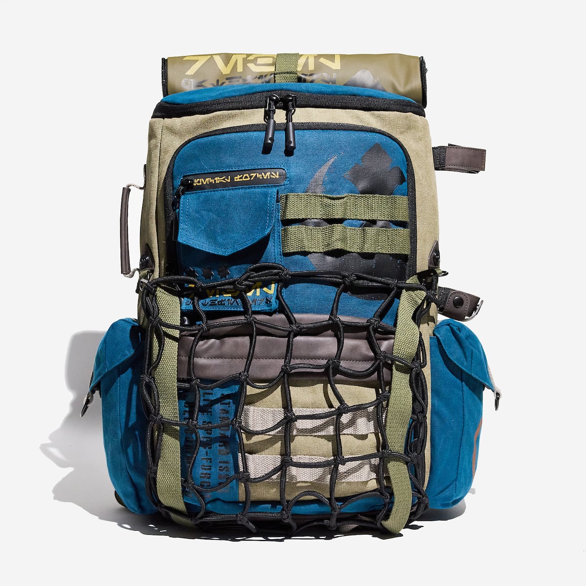 Multicolored Star Wars Rebel backpack with visible branding on a white background