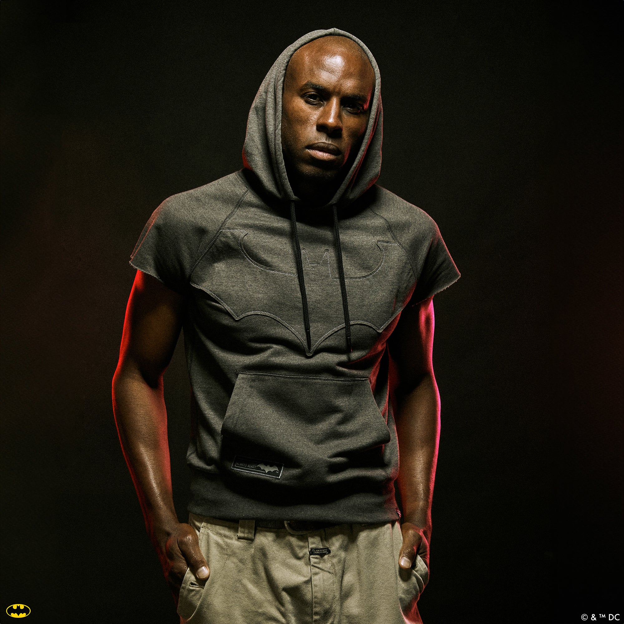 Batman Always Ready Sleeveless Hoodie