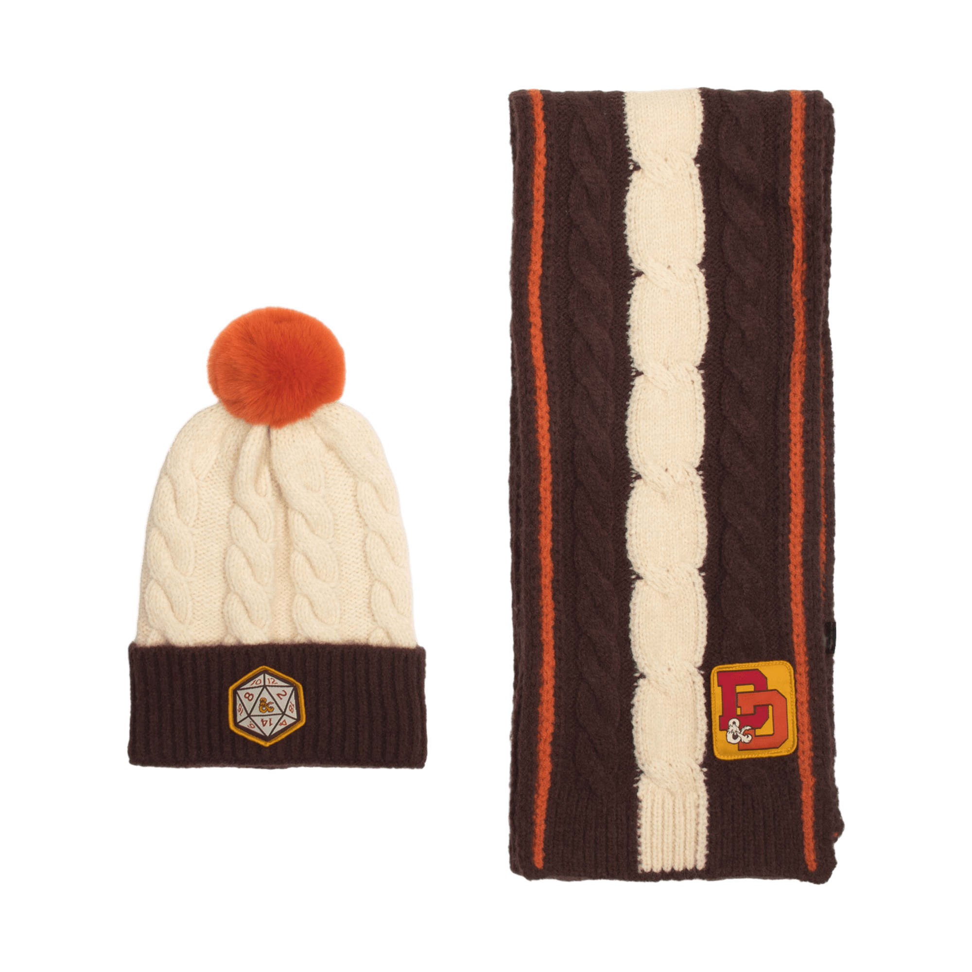 Roll To Hit Knit Scarf & Beanie Set