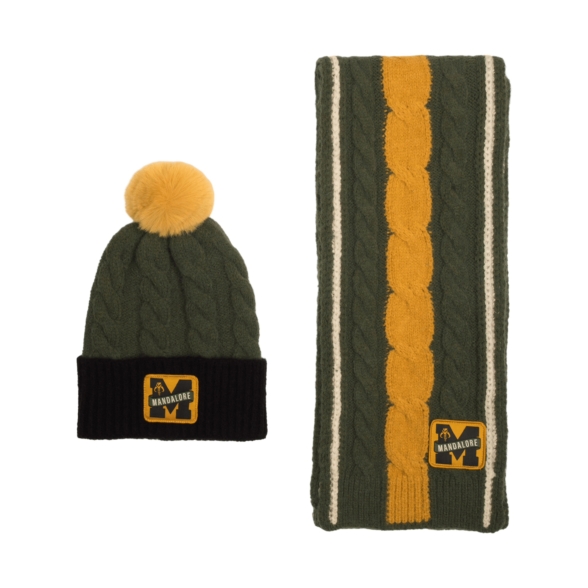 Mandalorian Knit Scarf & Beanie Set