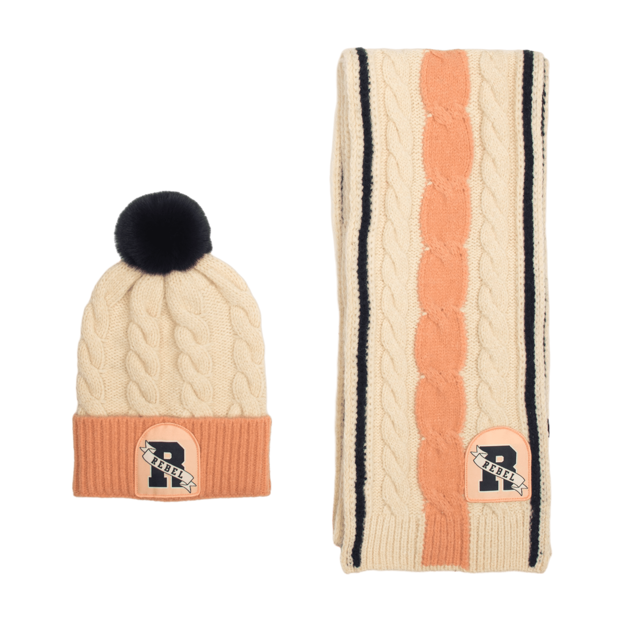 Princess Leia Knit Scarf & Beanie Set