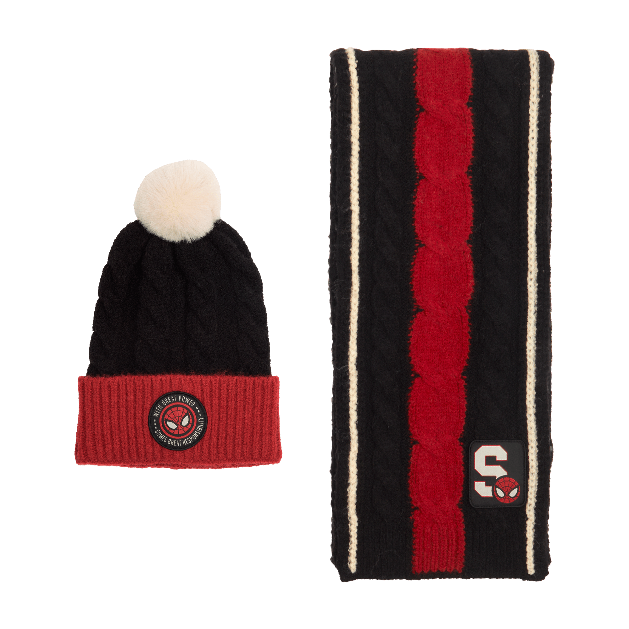 Spider-Man Knit Scarf & Beanie Set
