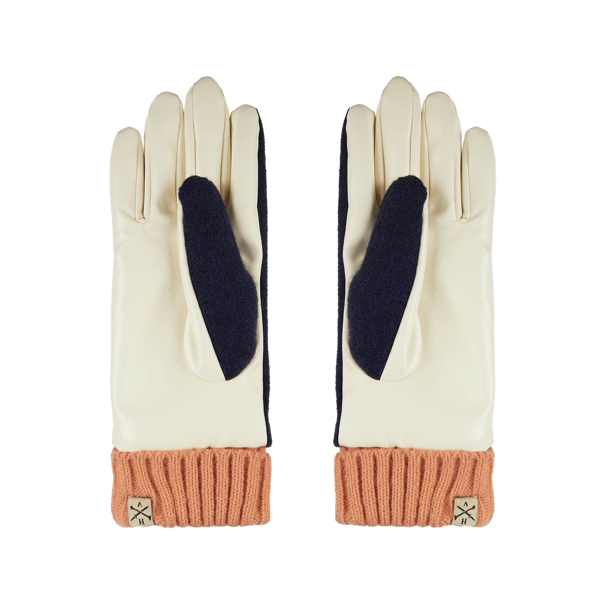 Leia Faux Leather & Knit Gloves