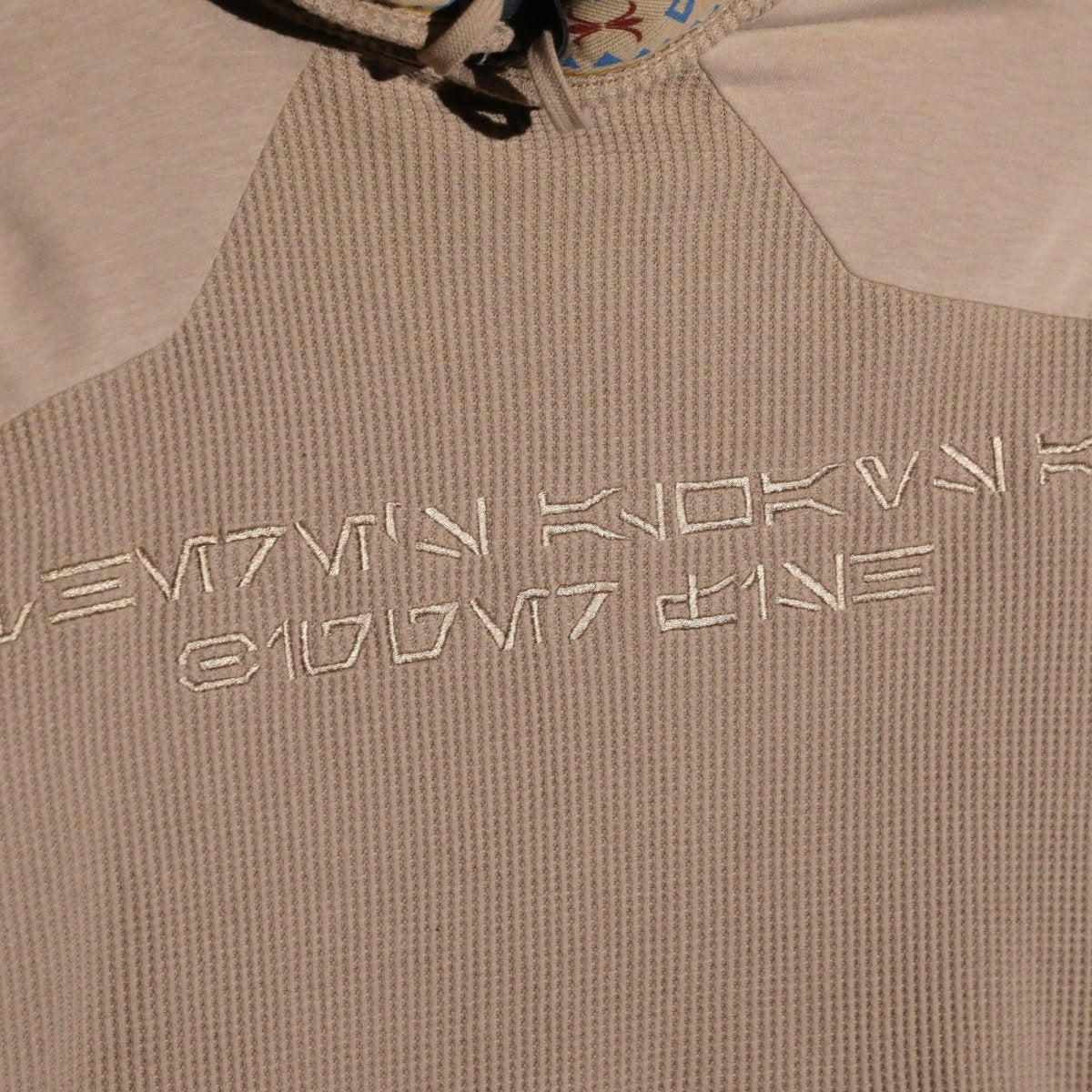 Qui-Gon Jinn Bigger Fish Waffle Knit Hoodie