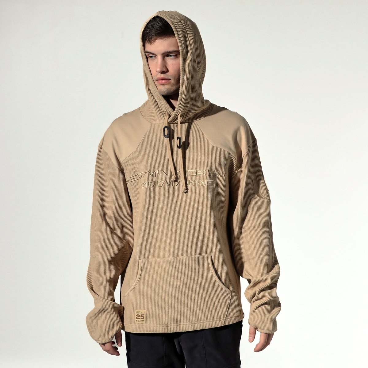 Qui-Gon Jinn Bigger Fish Waffle Knit Hoodie
