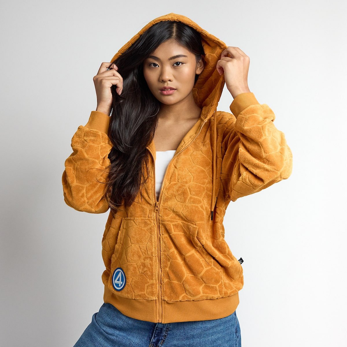 Fantastic Four The Thing Terry Cloth Hoodie