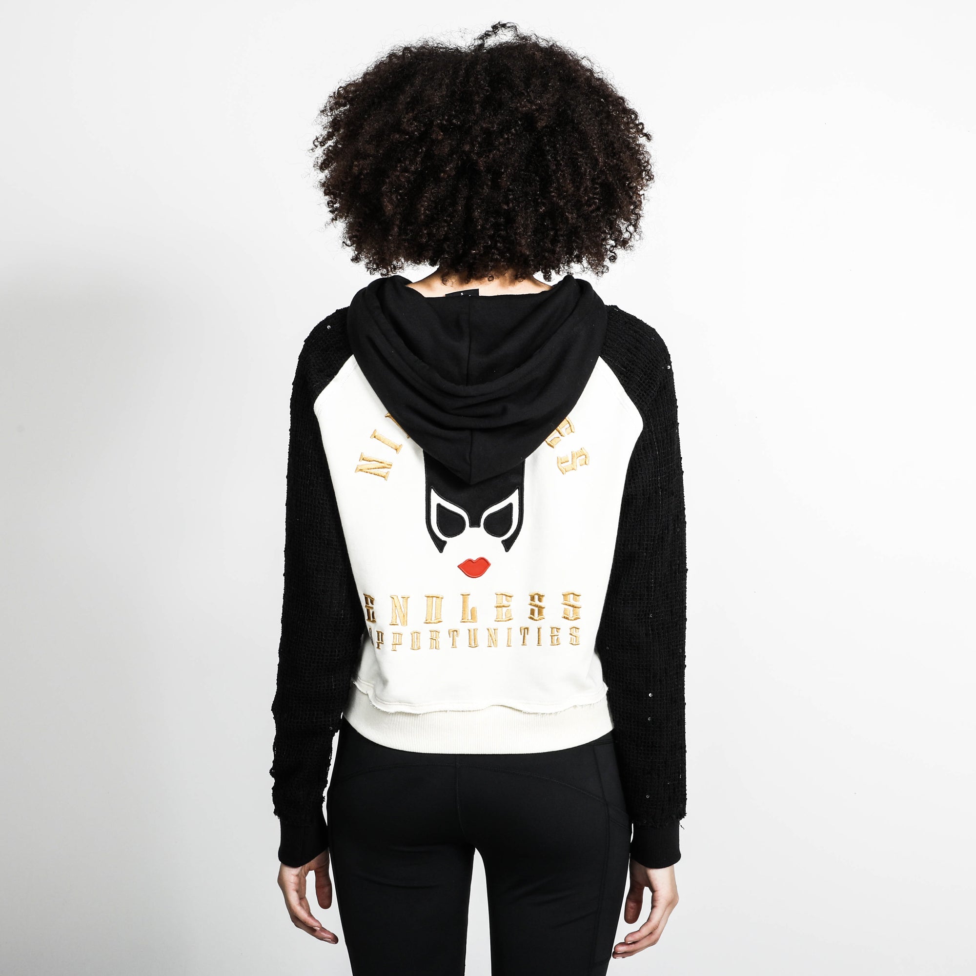 Catwoman Nine Lives Cropped Hoodie