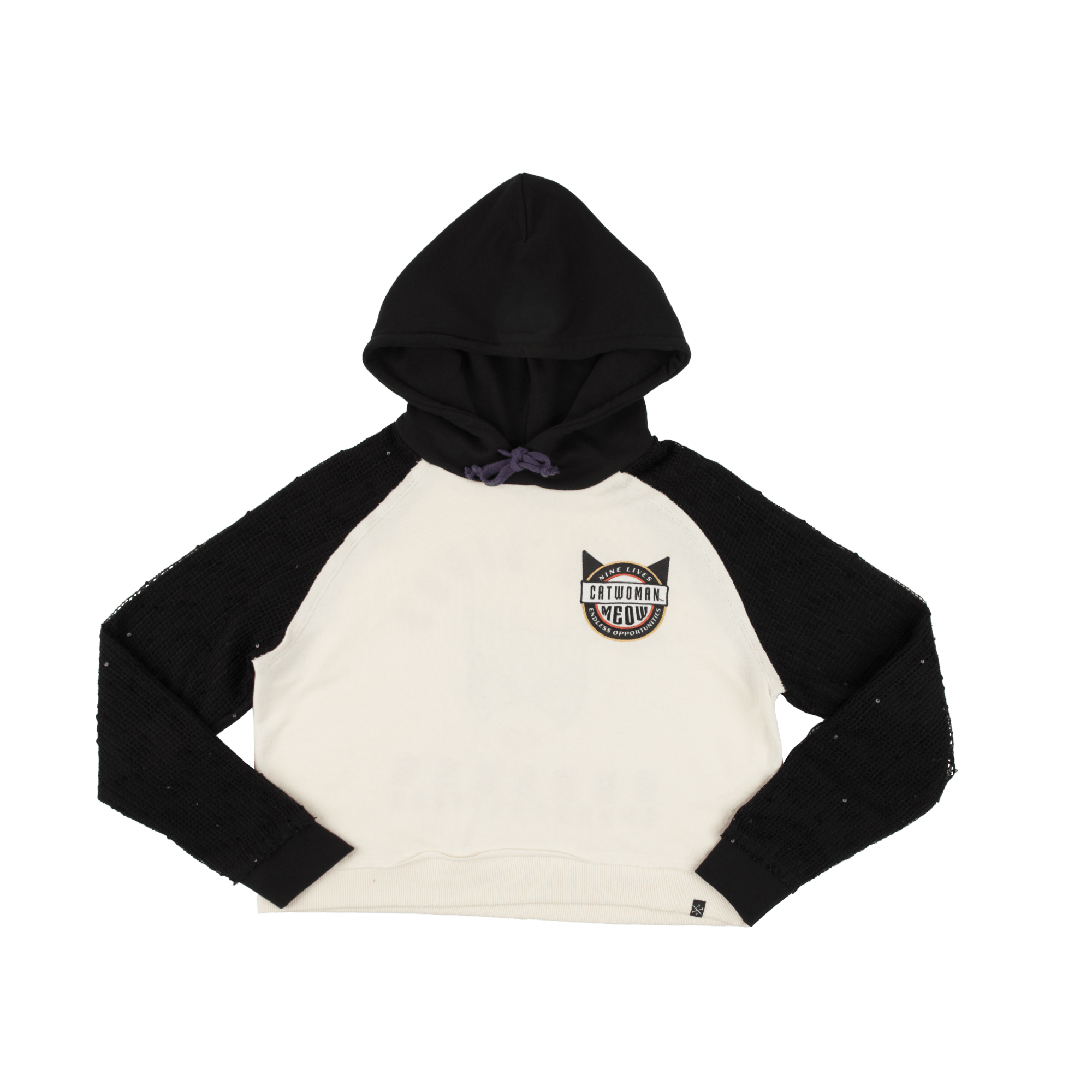 Catwoman Nine Lives Cropped Hoodie