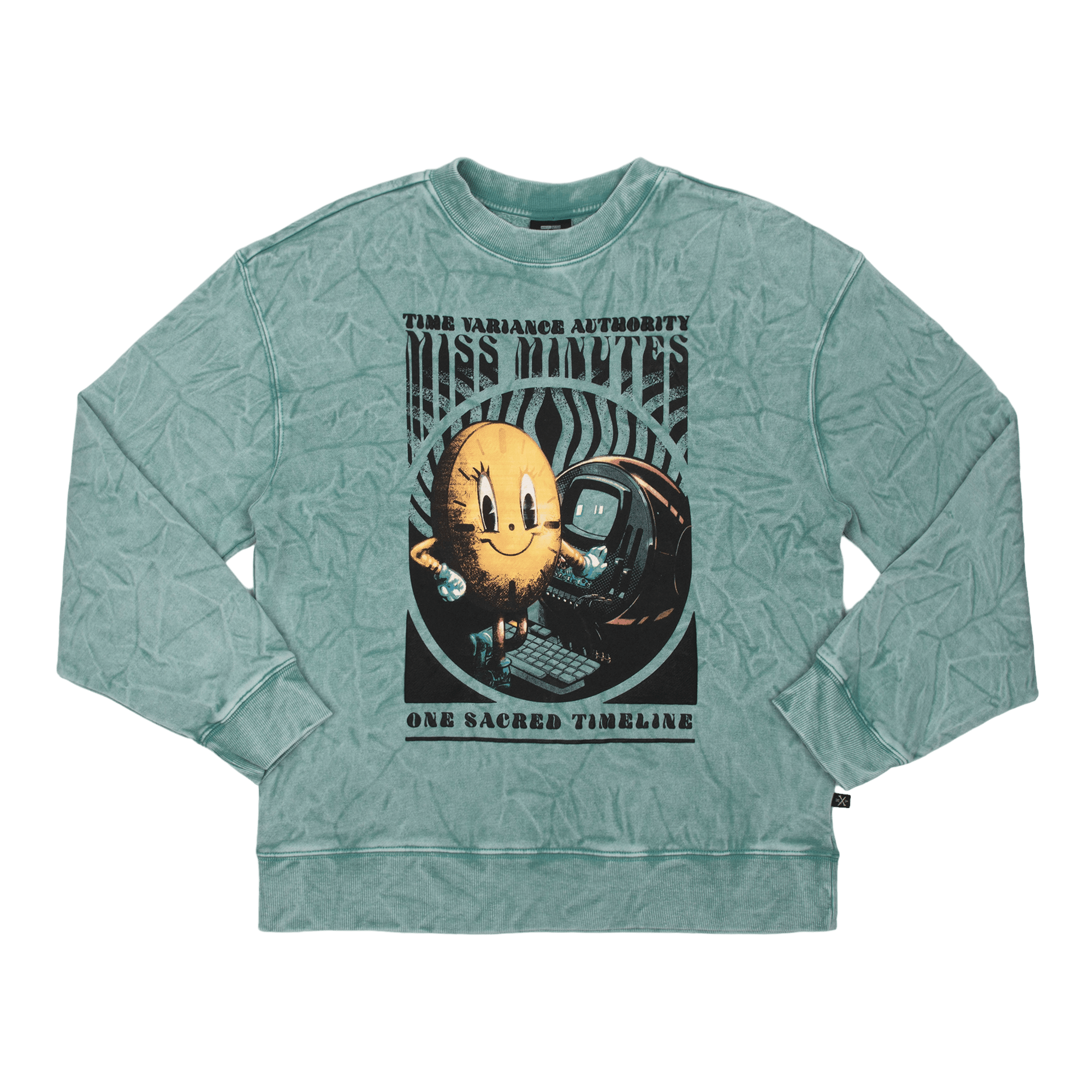 Miss Minutes Teal Crew Sweatshirt