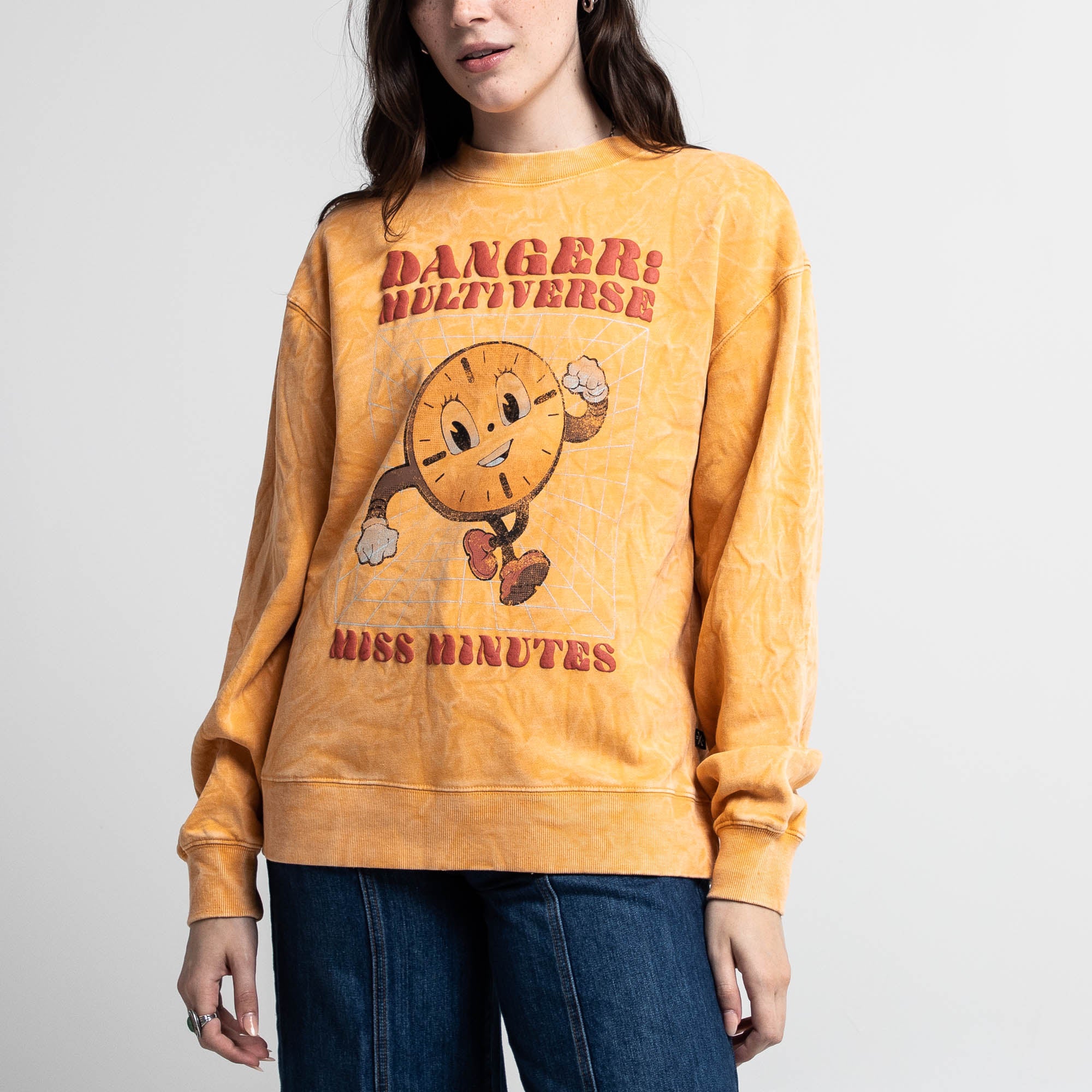 Sweat-shirt ras du cou doré Miss Minutes