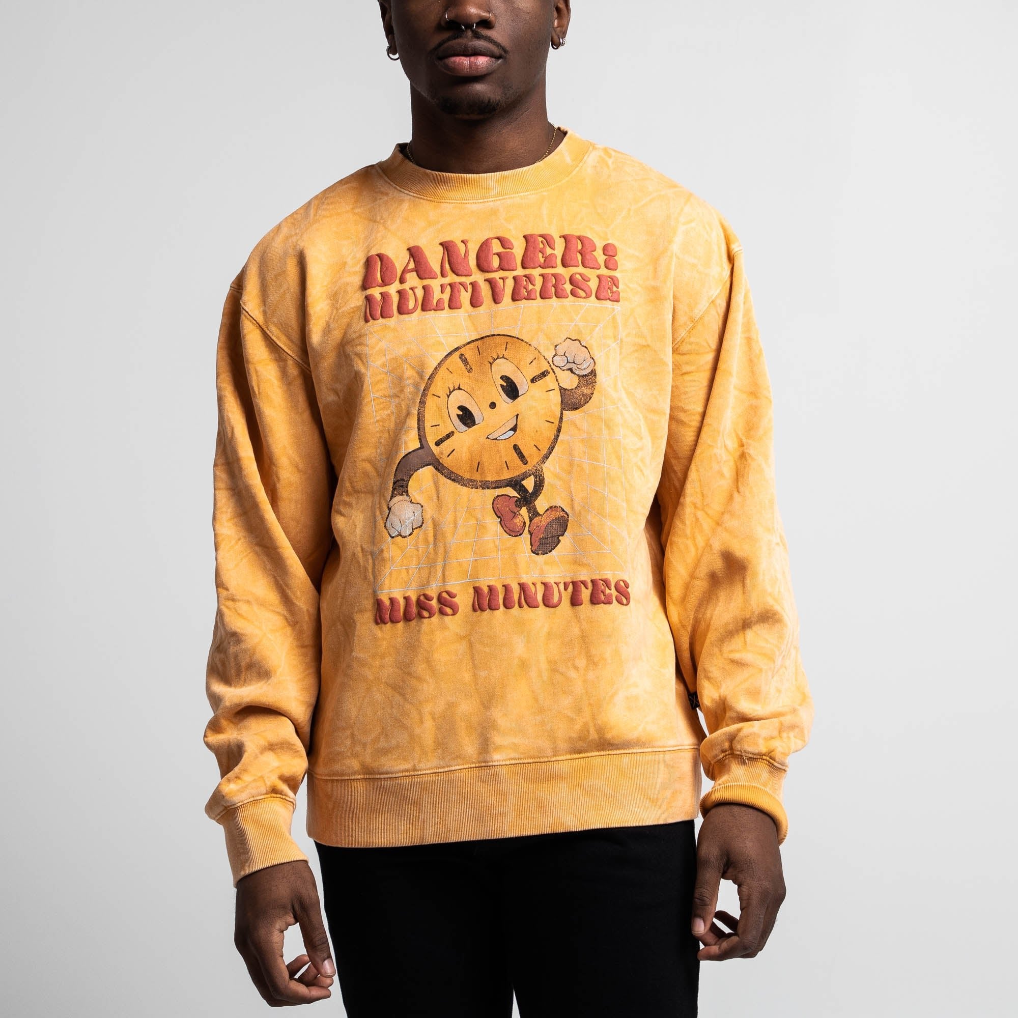 Sweat-shirt ras du cou doré Miss Minutes