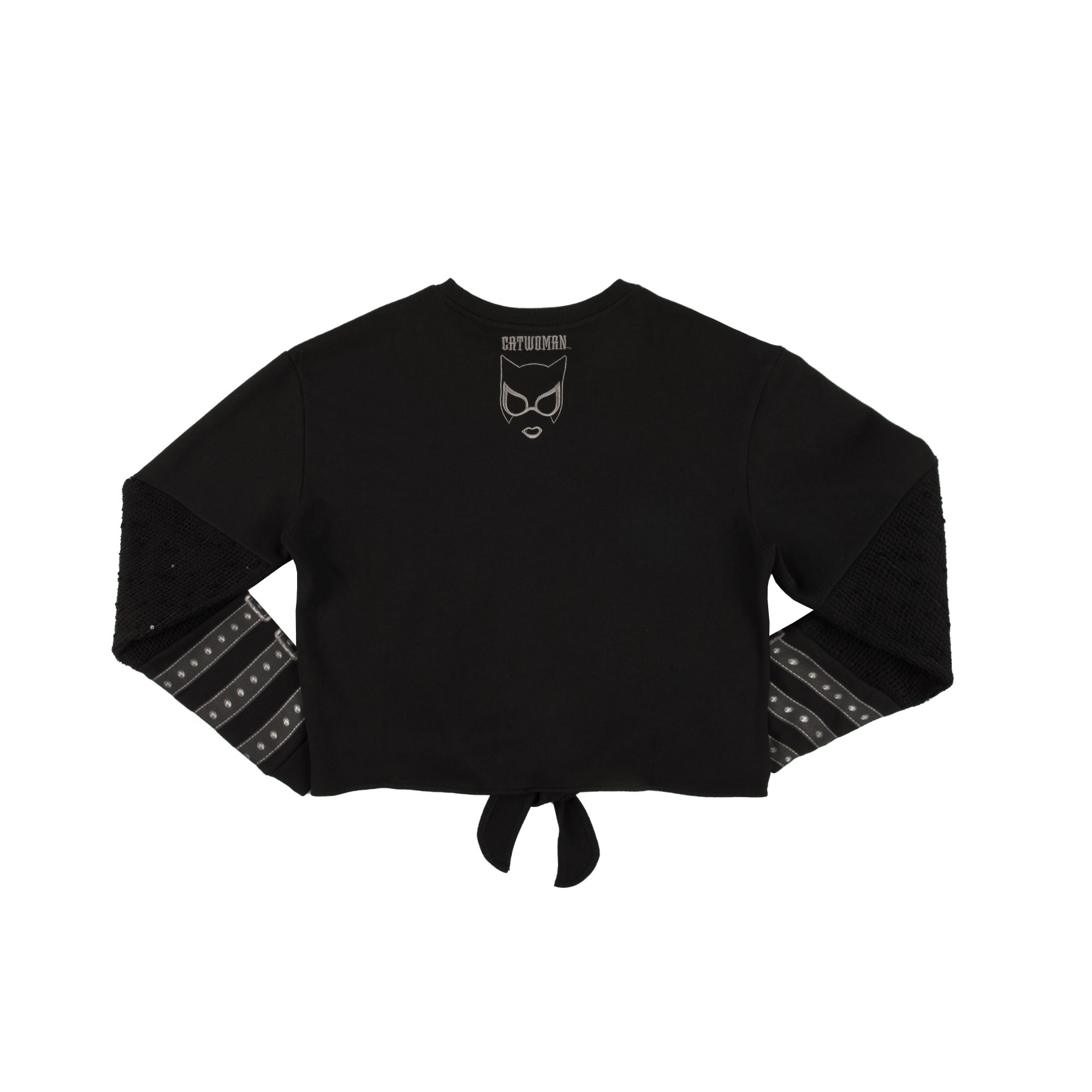 Catwoman Meow Front Tie Long Sleeve