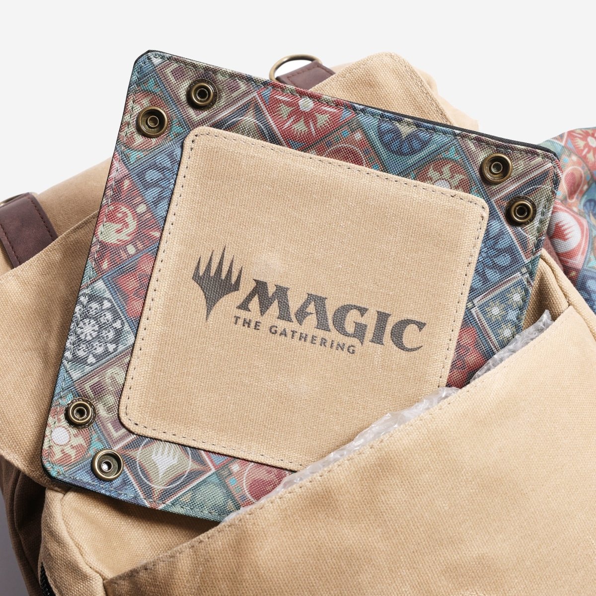 Dice Tray with 'Magic: The Gathering' logo on a beige background