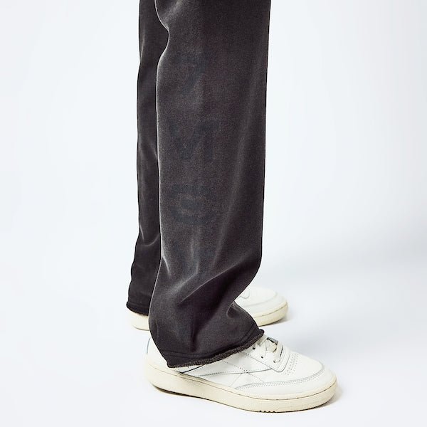 Model wearing Star Wars Rebel Alliance fleece set, side profile