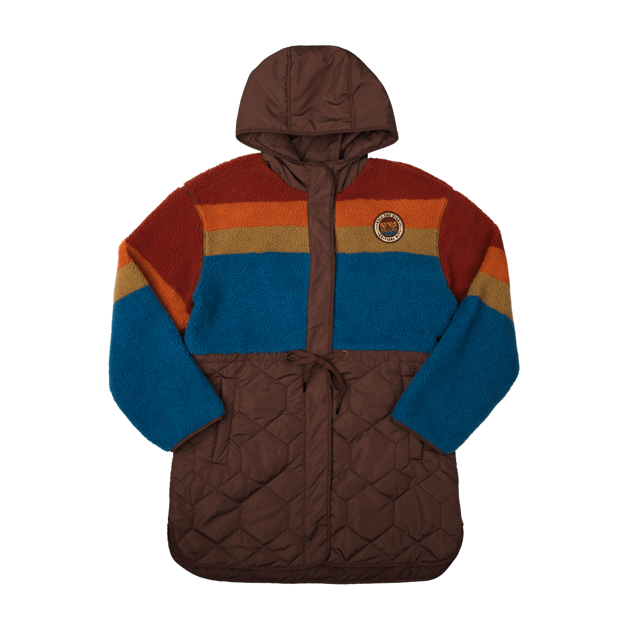 Roll The Dice Sherpa Puffer Jacket