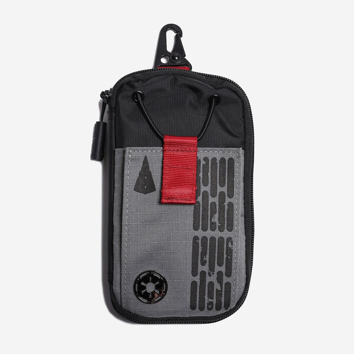 Black and Grey Tech Organizer with Red Accents