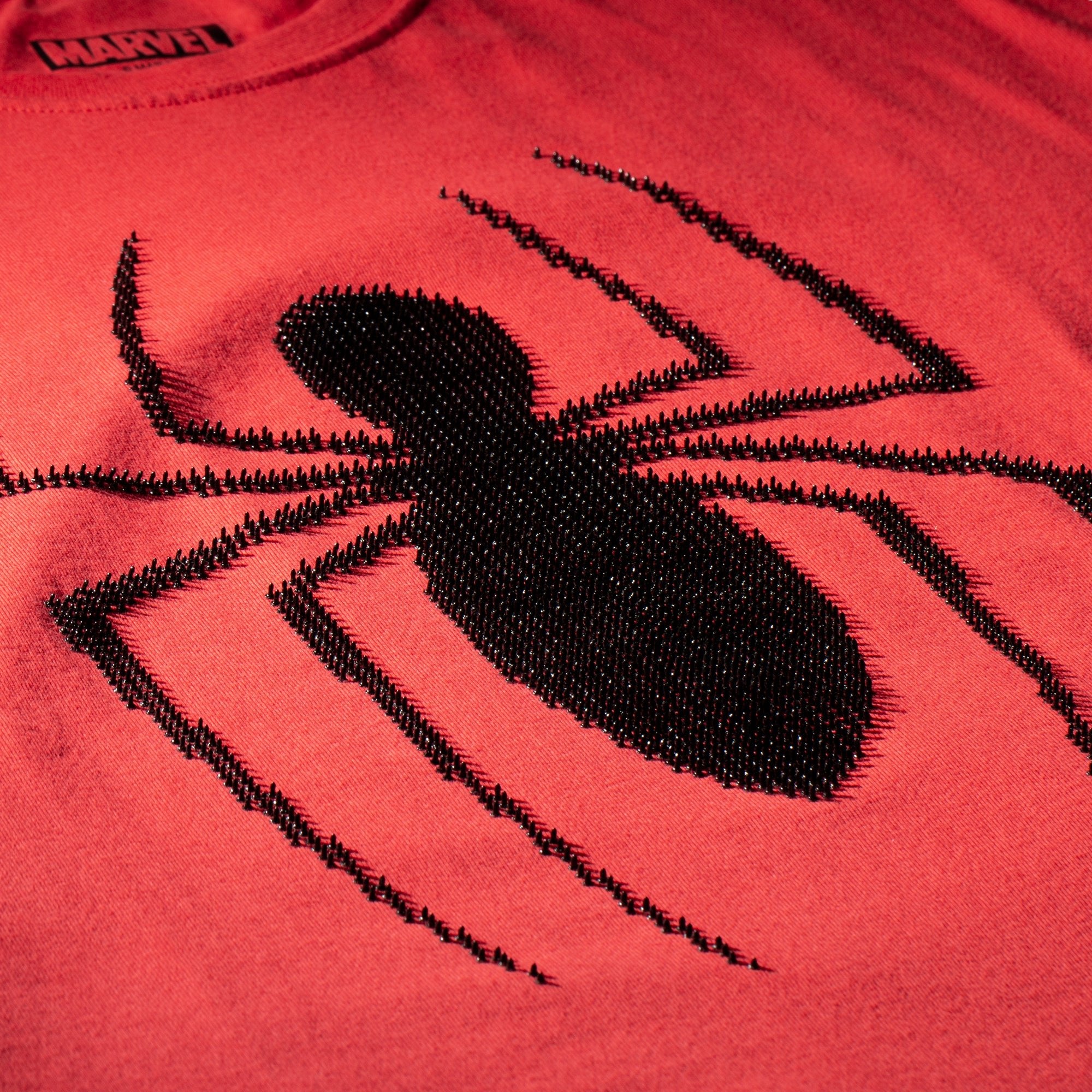 T-shirt Spider-Man à poils rouges