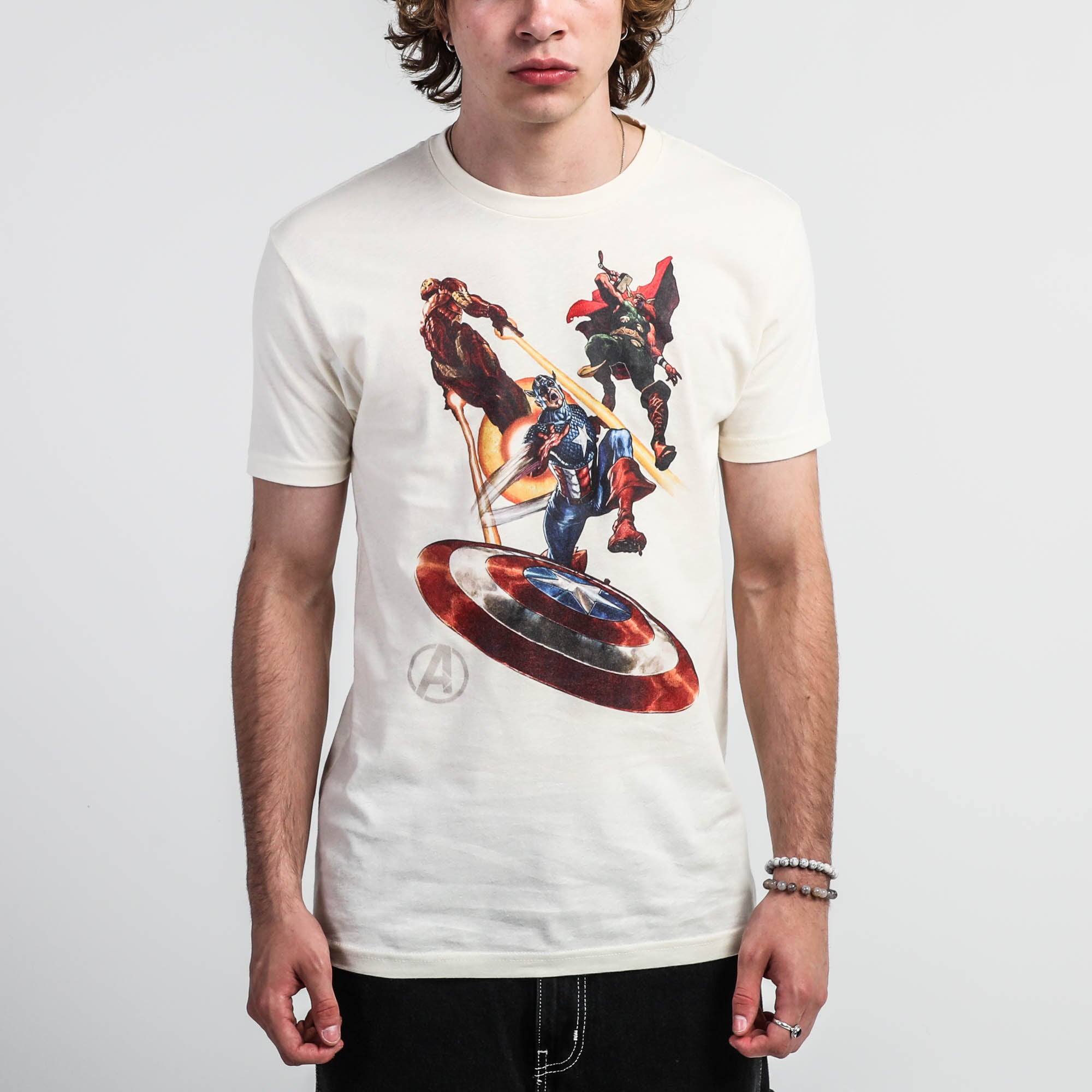 Marvel Iron - | Heroes & Official America, & Apparel Villains™ Accessories Man, Marvel Tee Captain | Natural Thor