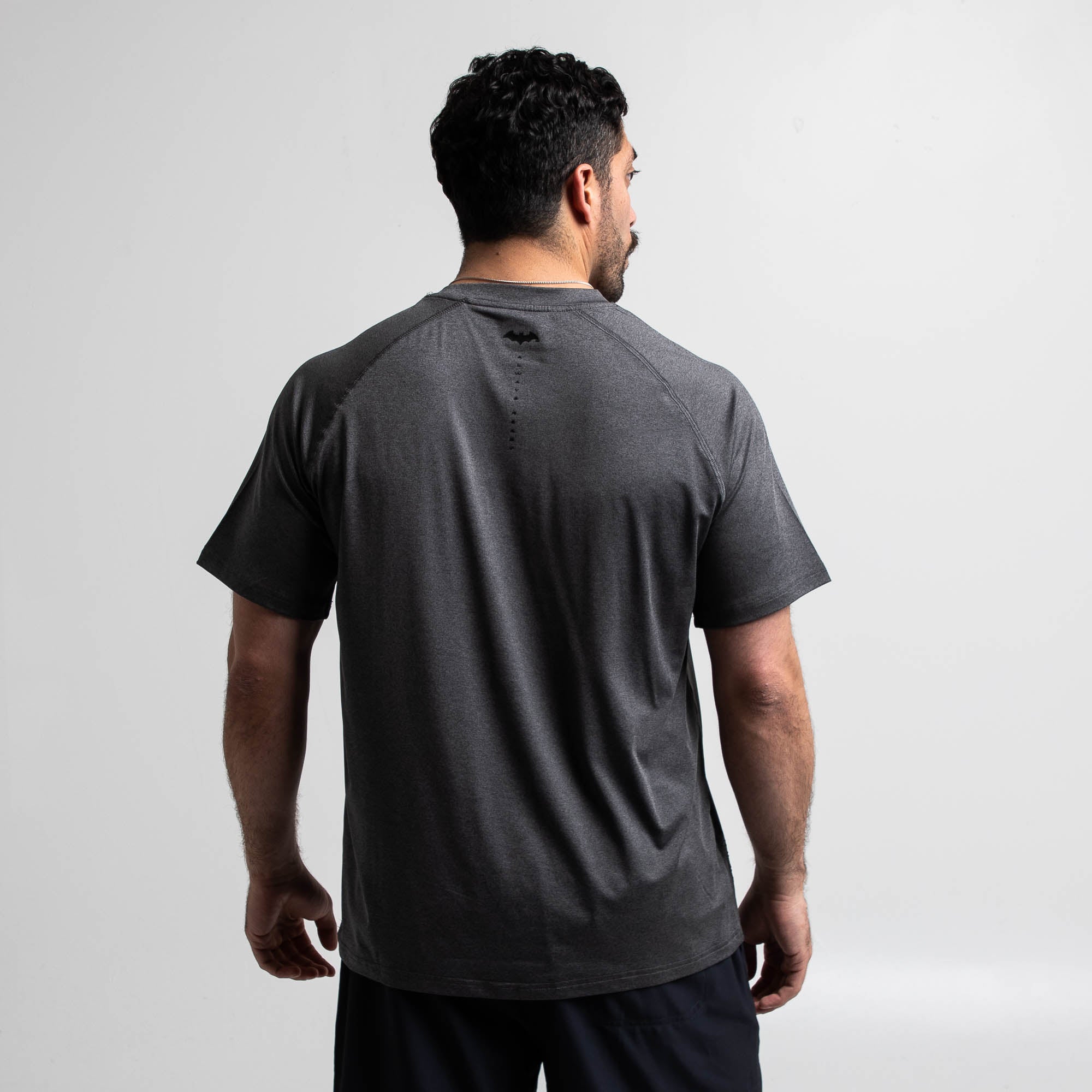 Bat Symbol Charcoal Performance Tee