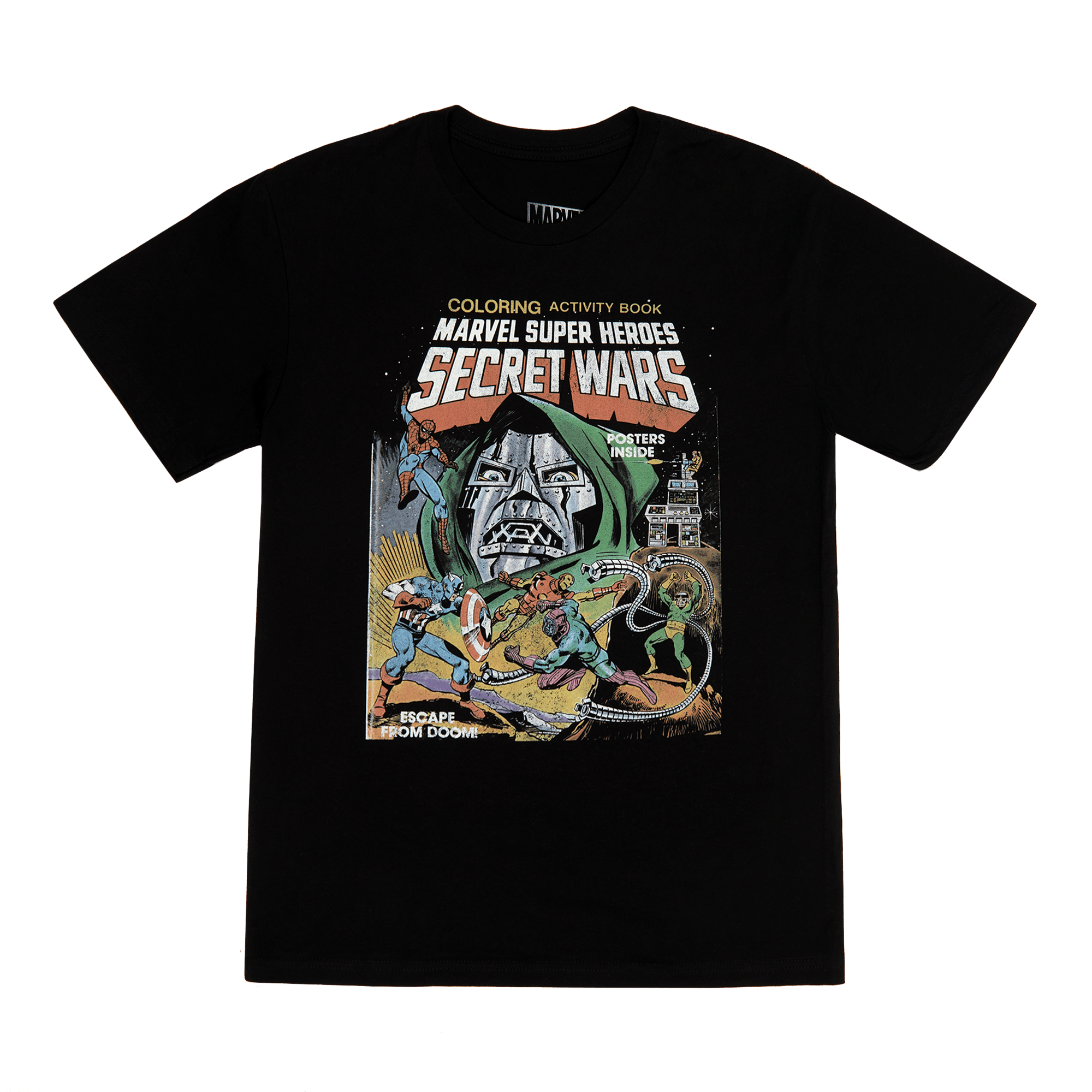 Doctor Doom From Secret Wars Black Tee