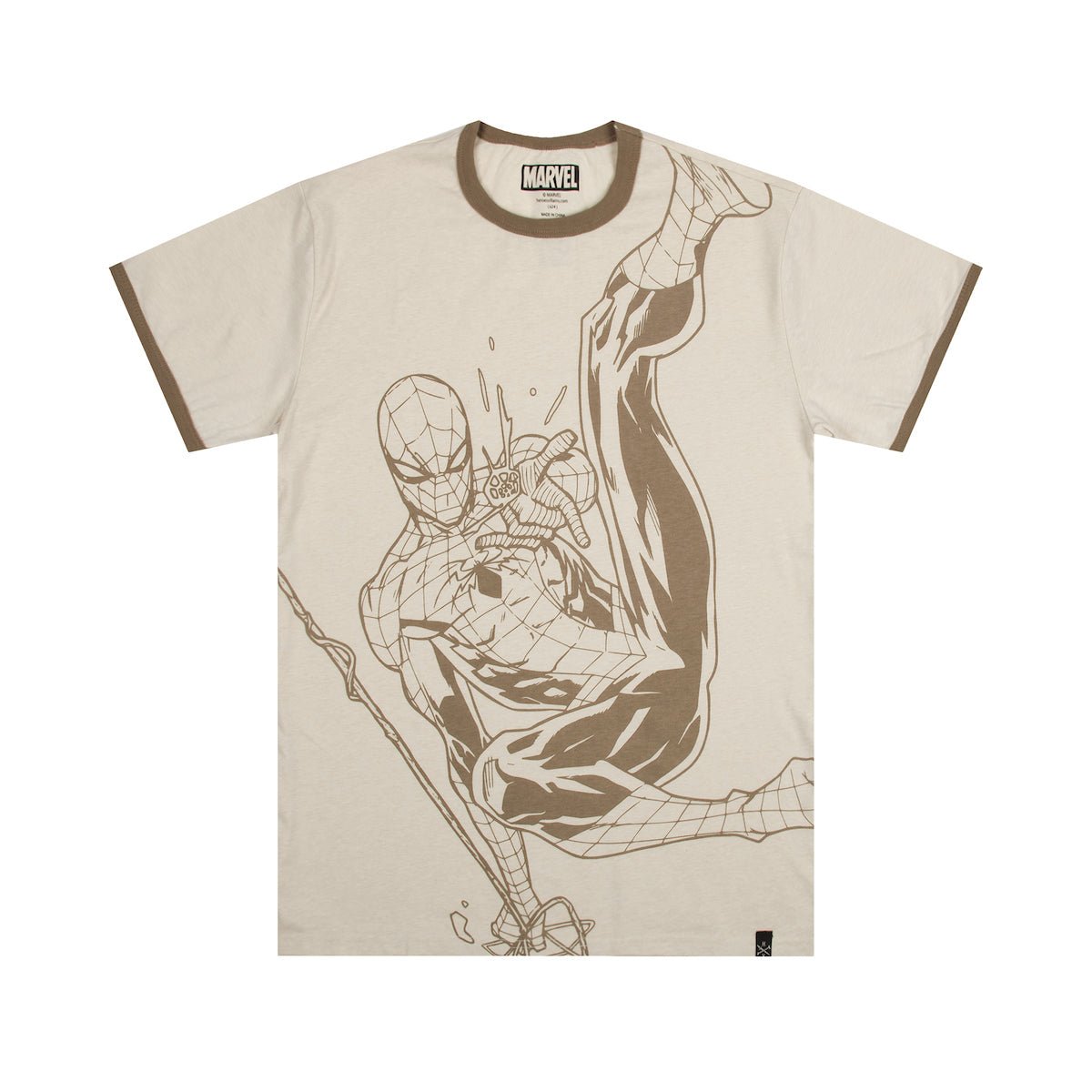 Spider-Man Web Swinging Natural Tee