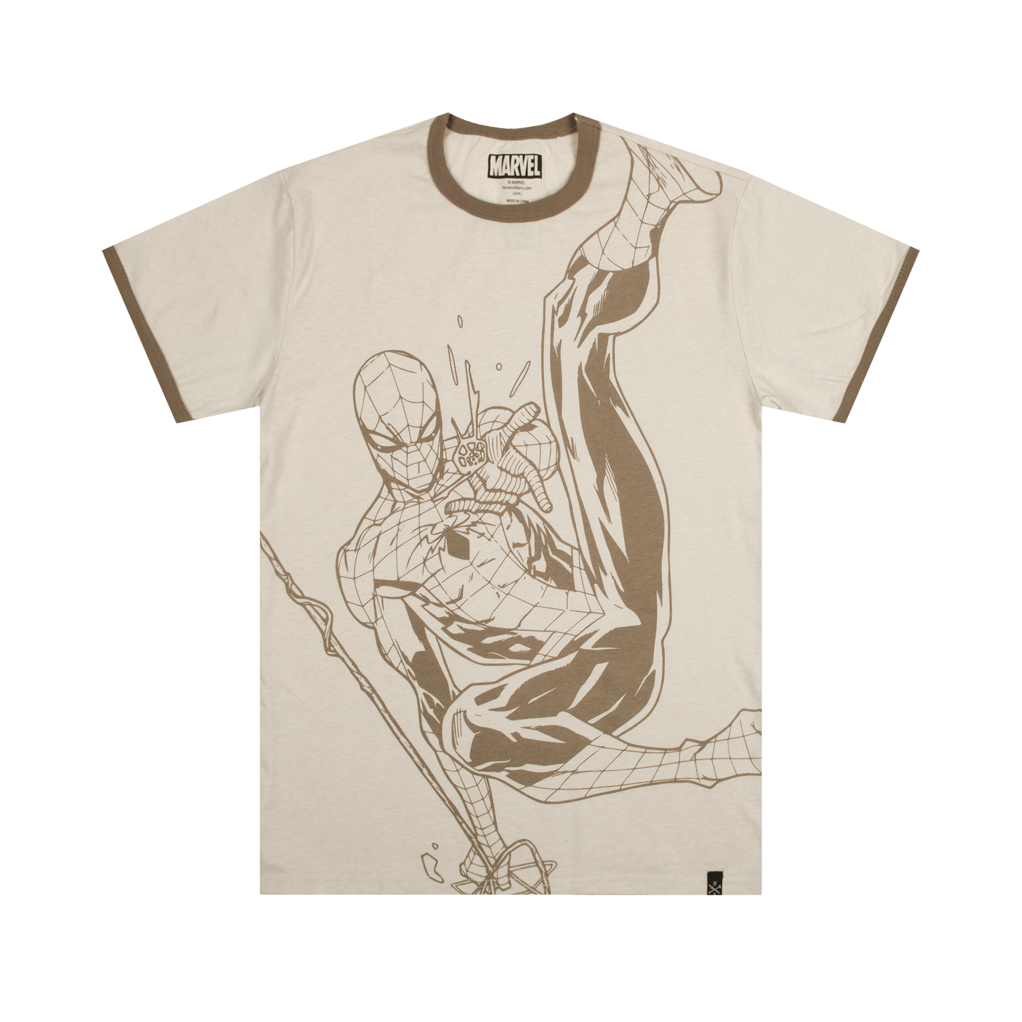 Spider-Man Web Swinging Natural Tee