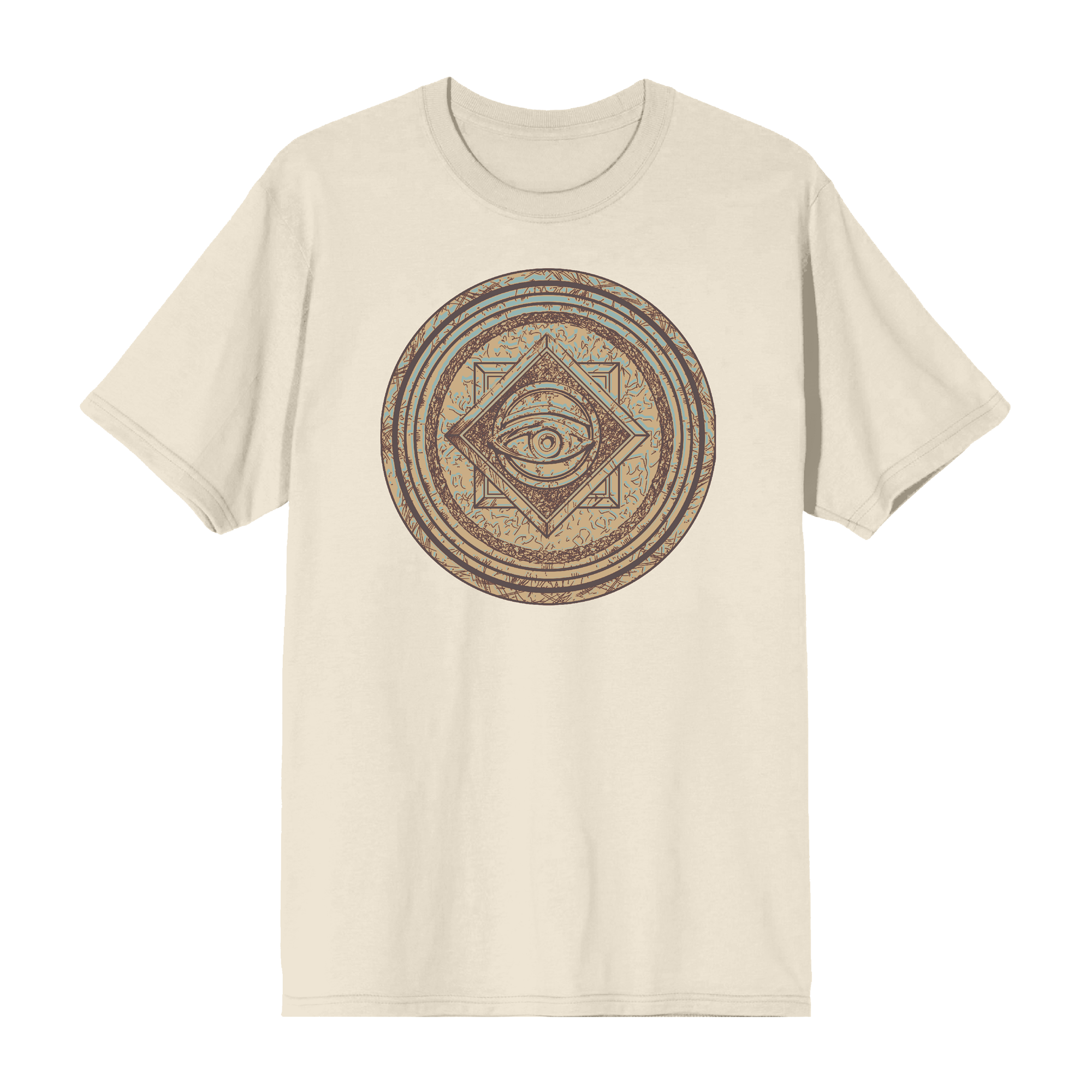 Rebel Moon Carved Eye Symbol Natural Tee | Official Apparel