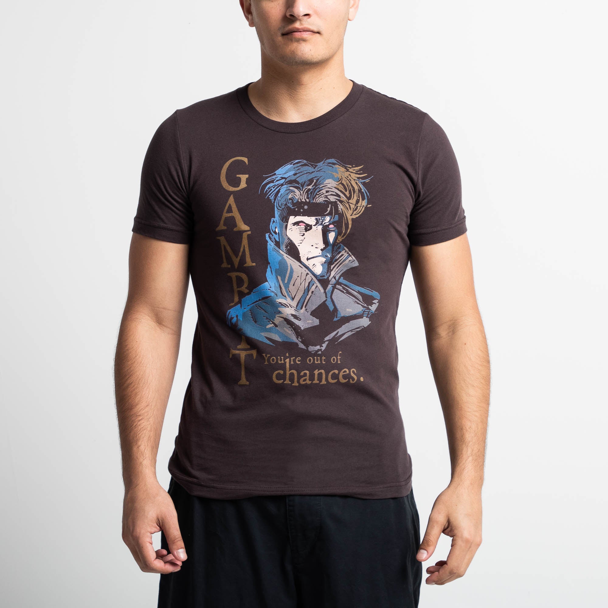 Gambit You're Out Of Chances Brown Tee