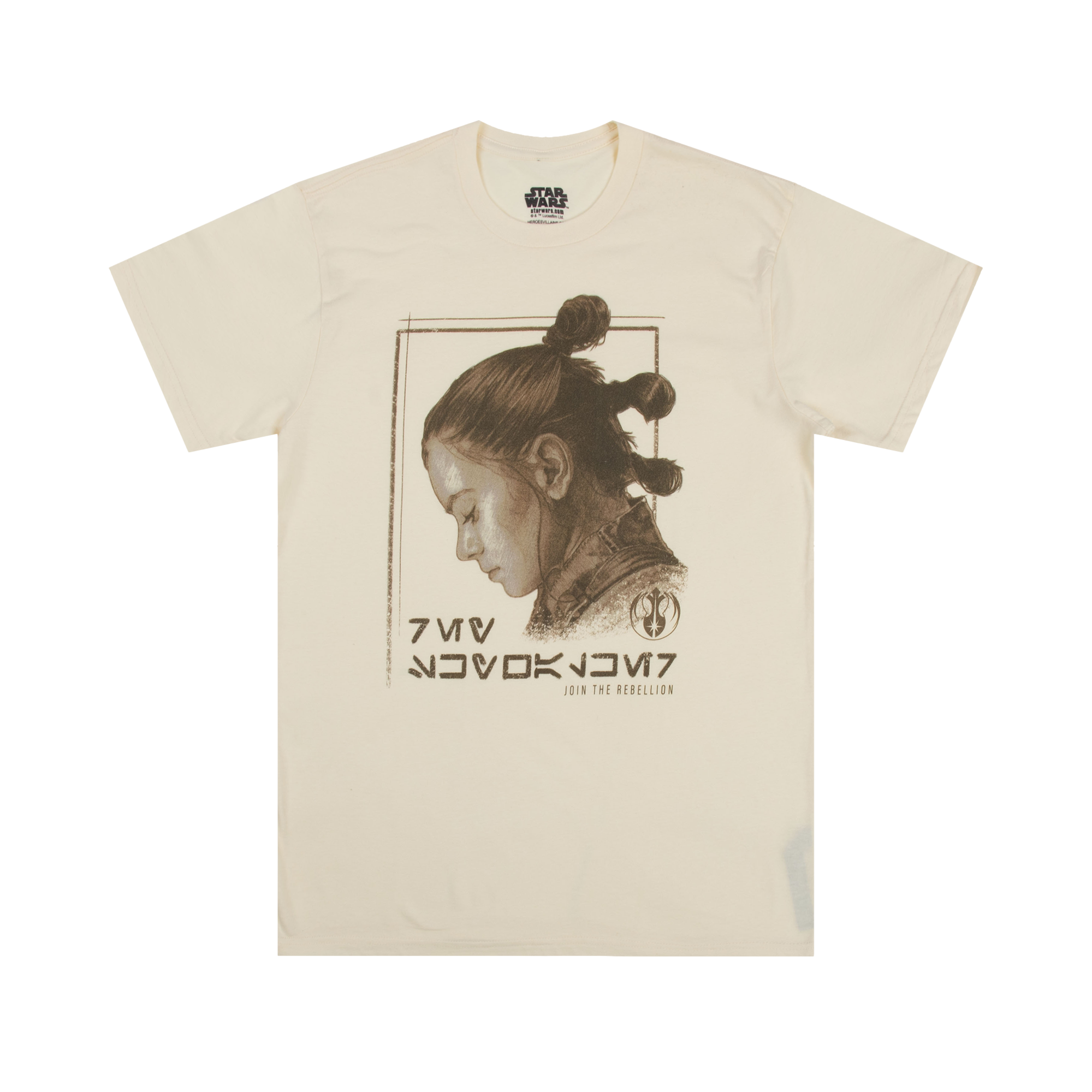 Star Wars Rey Skywalker Join The Rebellion Natural Tee | Official Apparel \u0026  Accessories | Heroes \u0026 Villains™