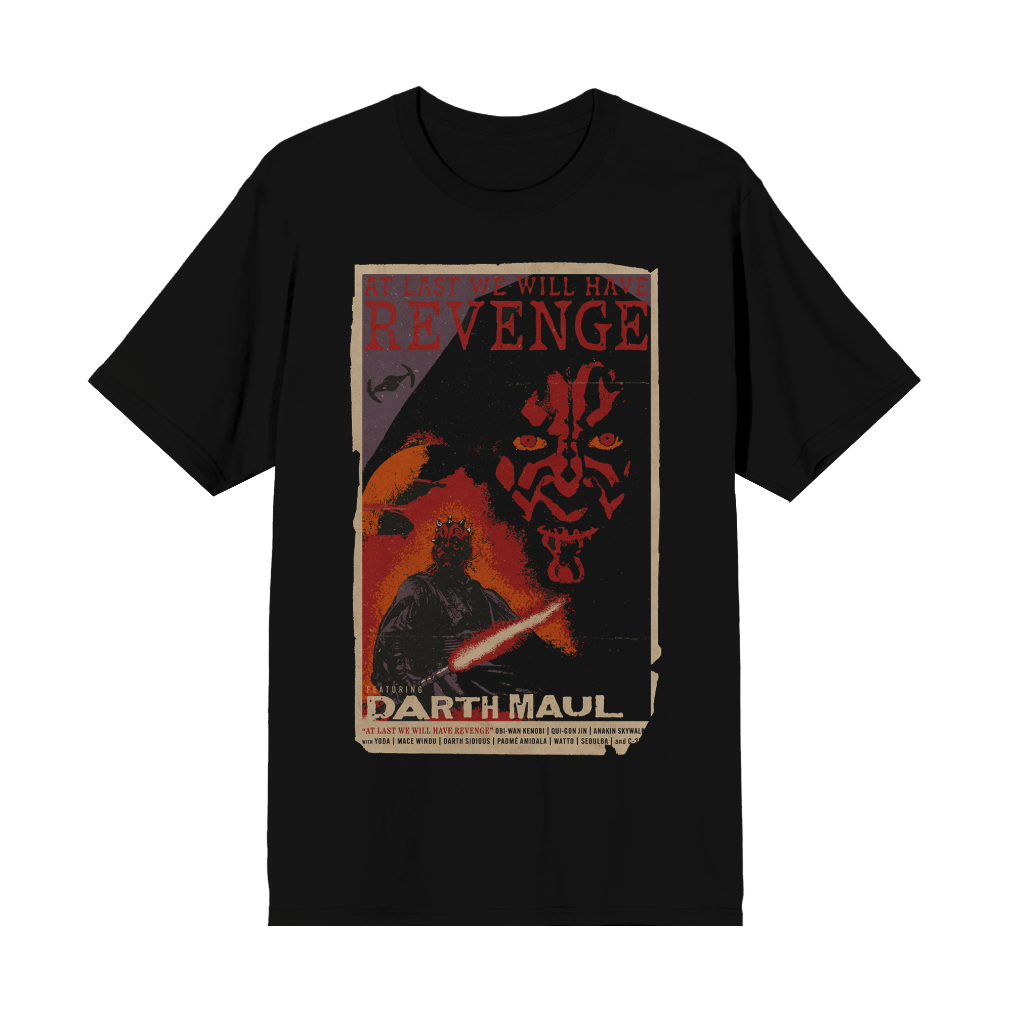 Darth Maul Black Grindhouse Poster Tee