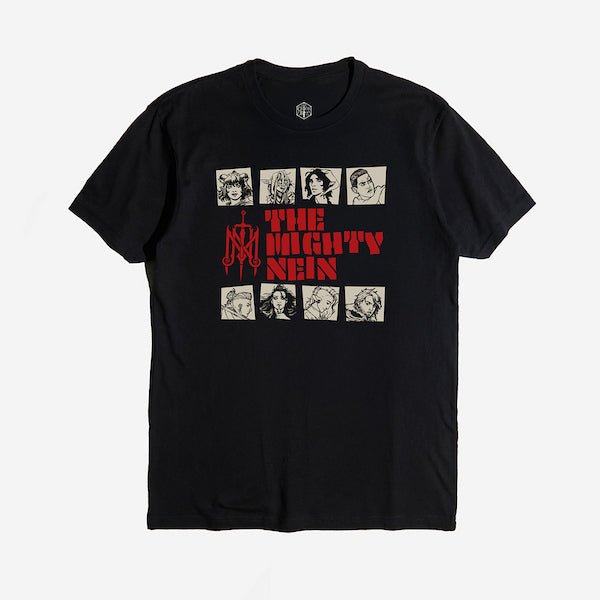 Mighty Nein Wildemount Tour Black Tee