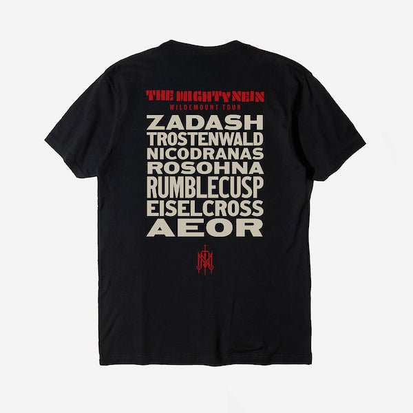 Mighty Nein Wildemount Tour Black Tee