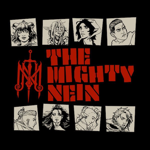 Mighty Nein Wildemount Tour Black Tee