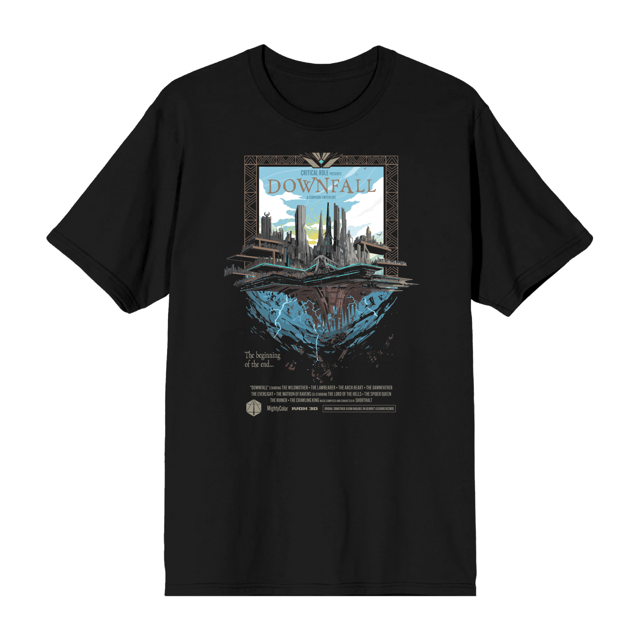 Downfall Poster Charcoal Tee