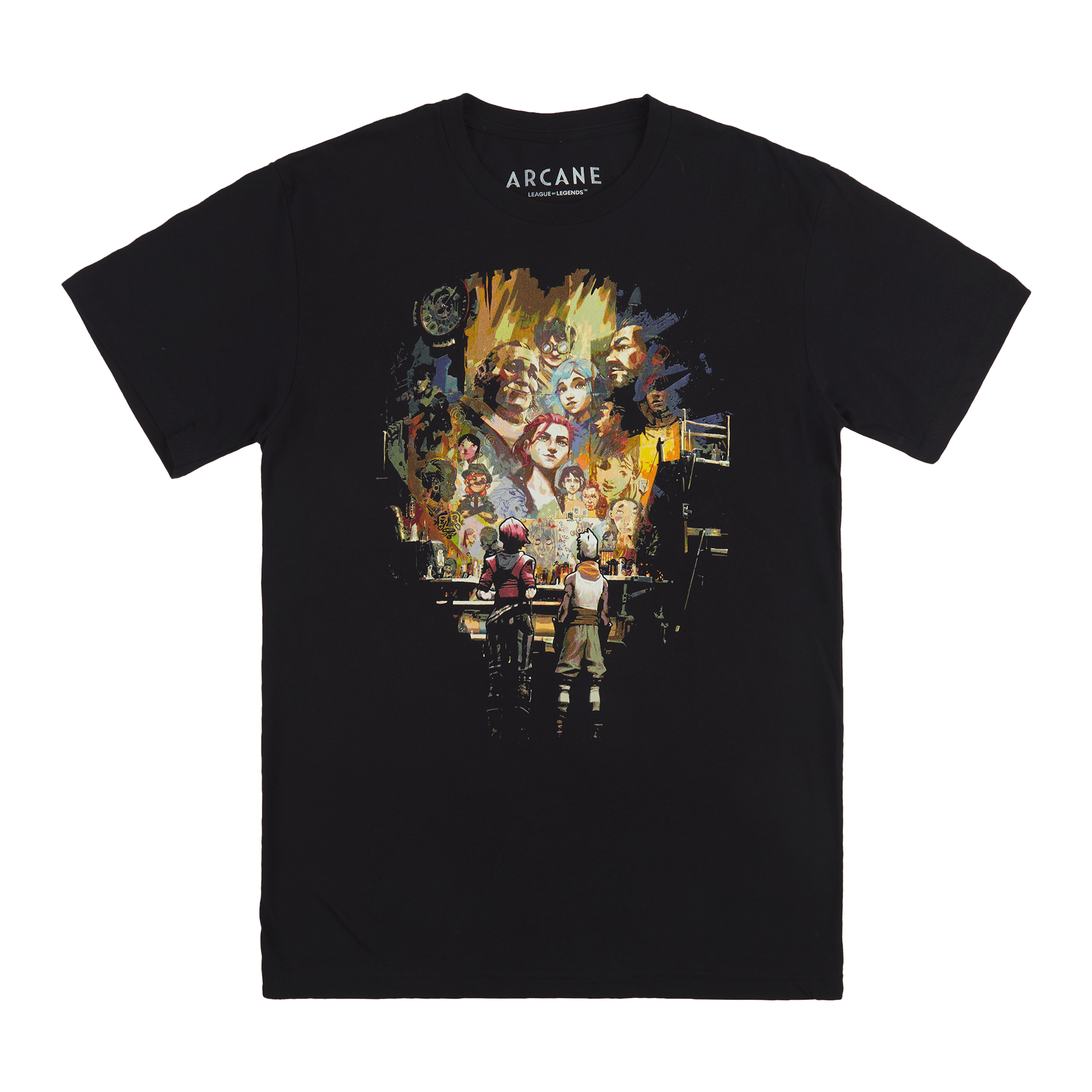 League Of Legends Violet & Ekko Viewing Tree Of Life Black Tee