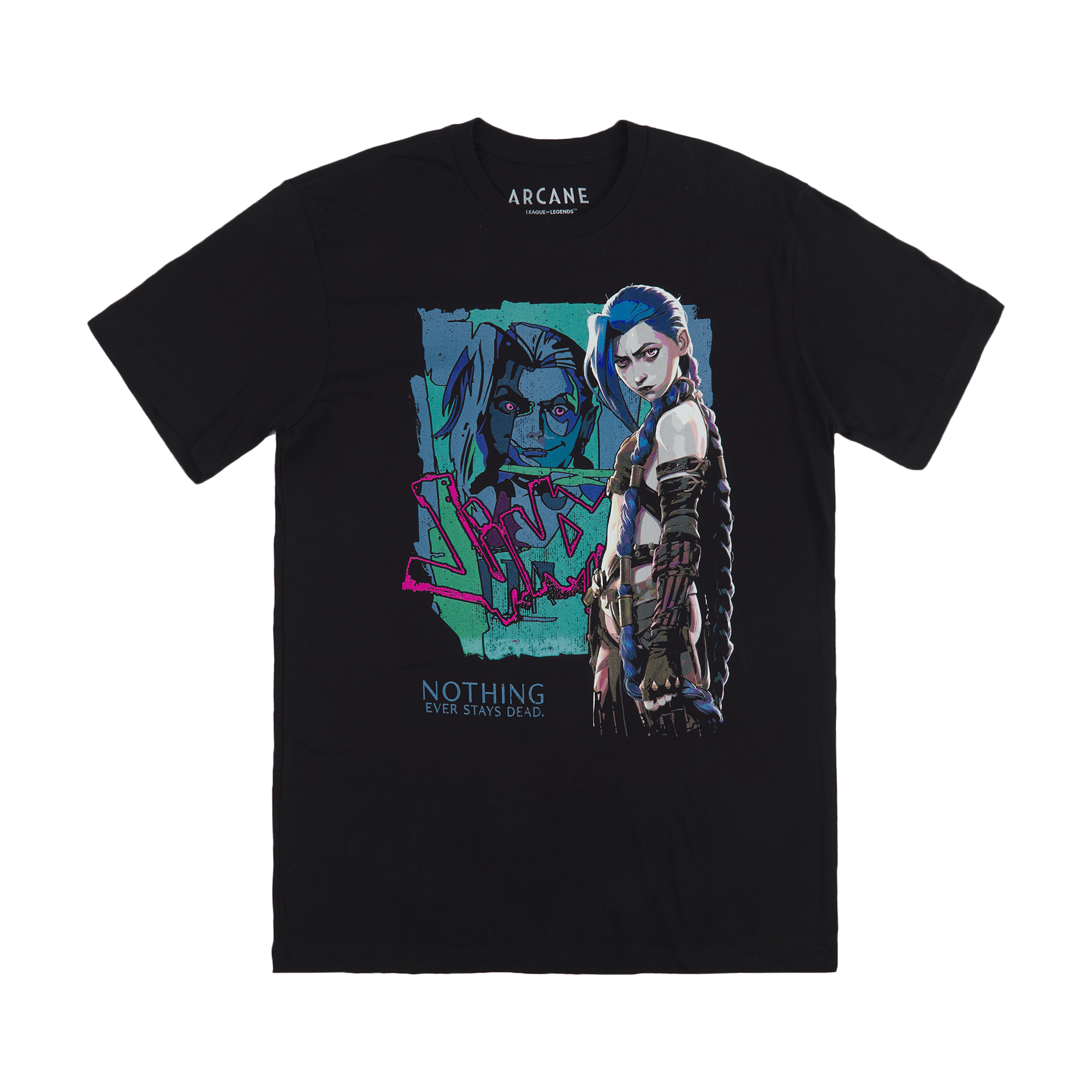 League Of Legends Jinx Black Tee