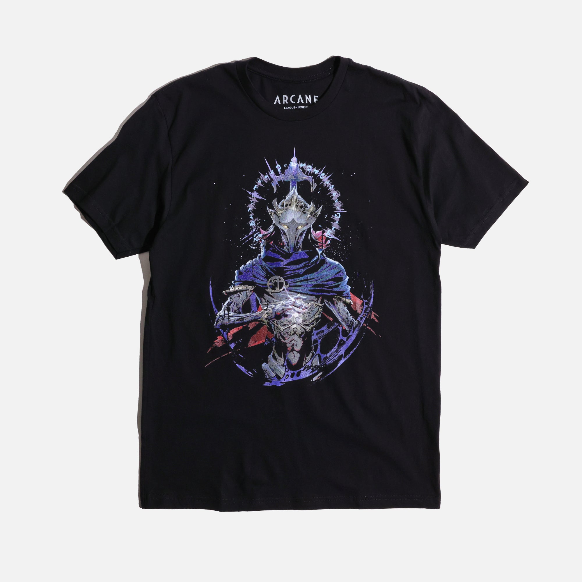 League Of Legends Viktor Bust With Glowing Hand Black Tee
