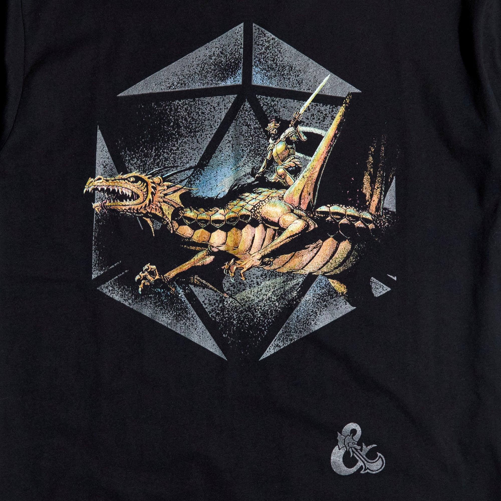 Vintage Master Rules Gold Dragon Black Tee