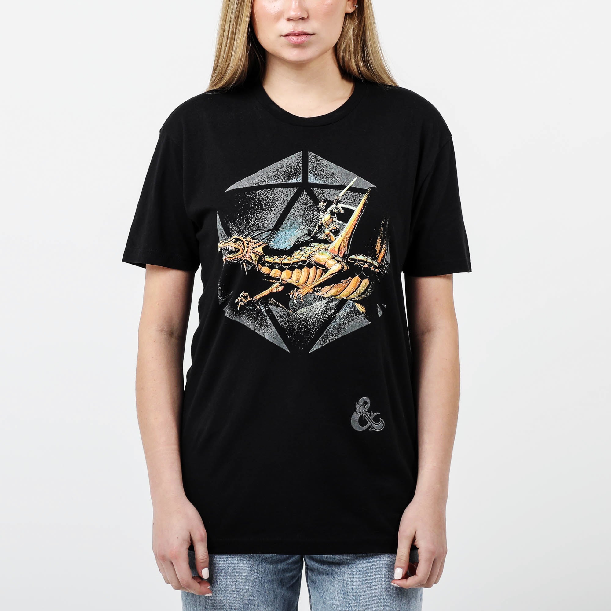 Vintage Master Rules Gold Dragon Black Tee