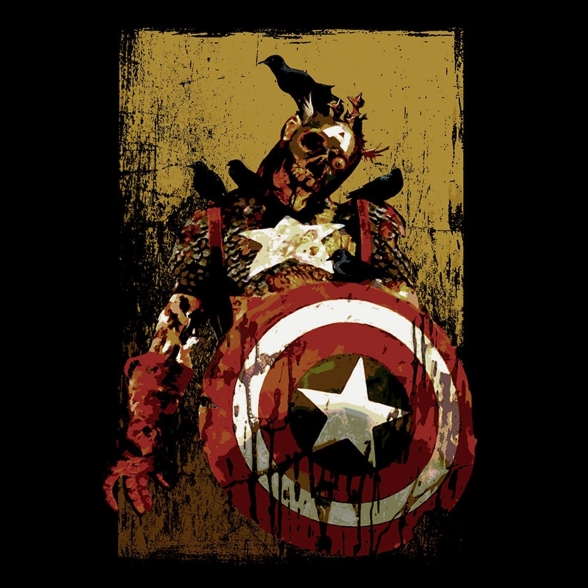Marvel Zombies Captain America Crows Tee