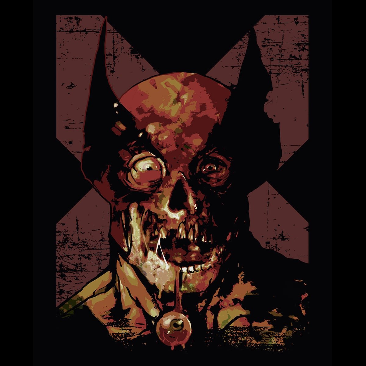 Marvel Zombies Wolverine Face Tee