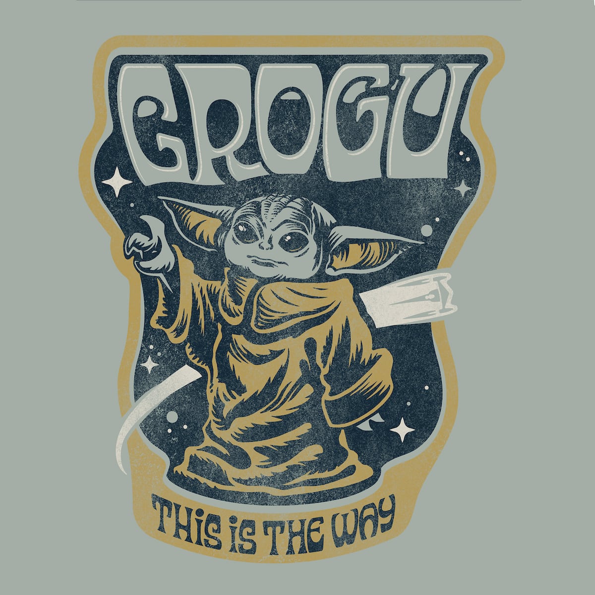 Star Wars Grogu Stamp Zine Tee