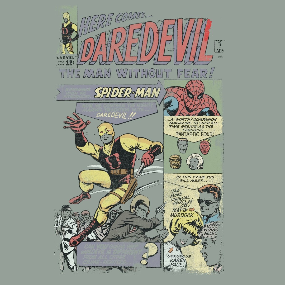 Daredevil Comic Zine Tee