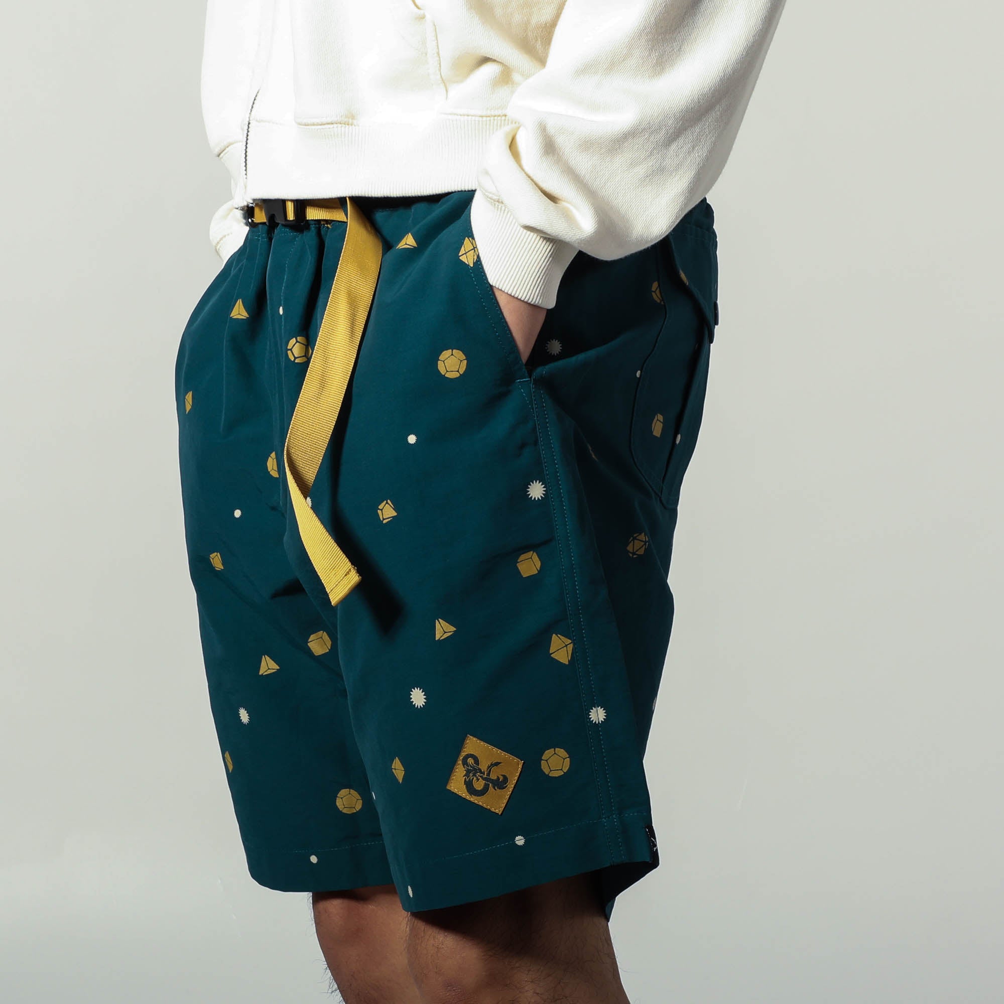 Dice Navy Belted Cargo Shorts