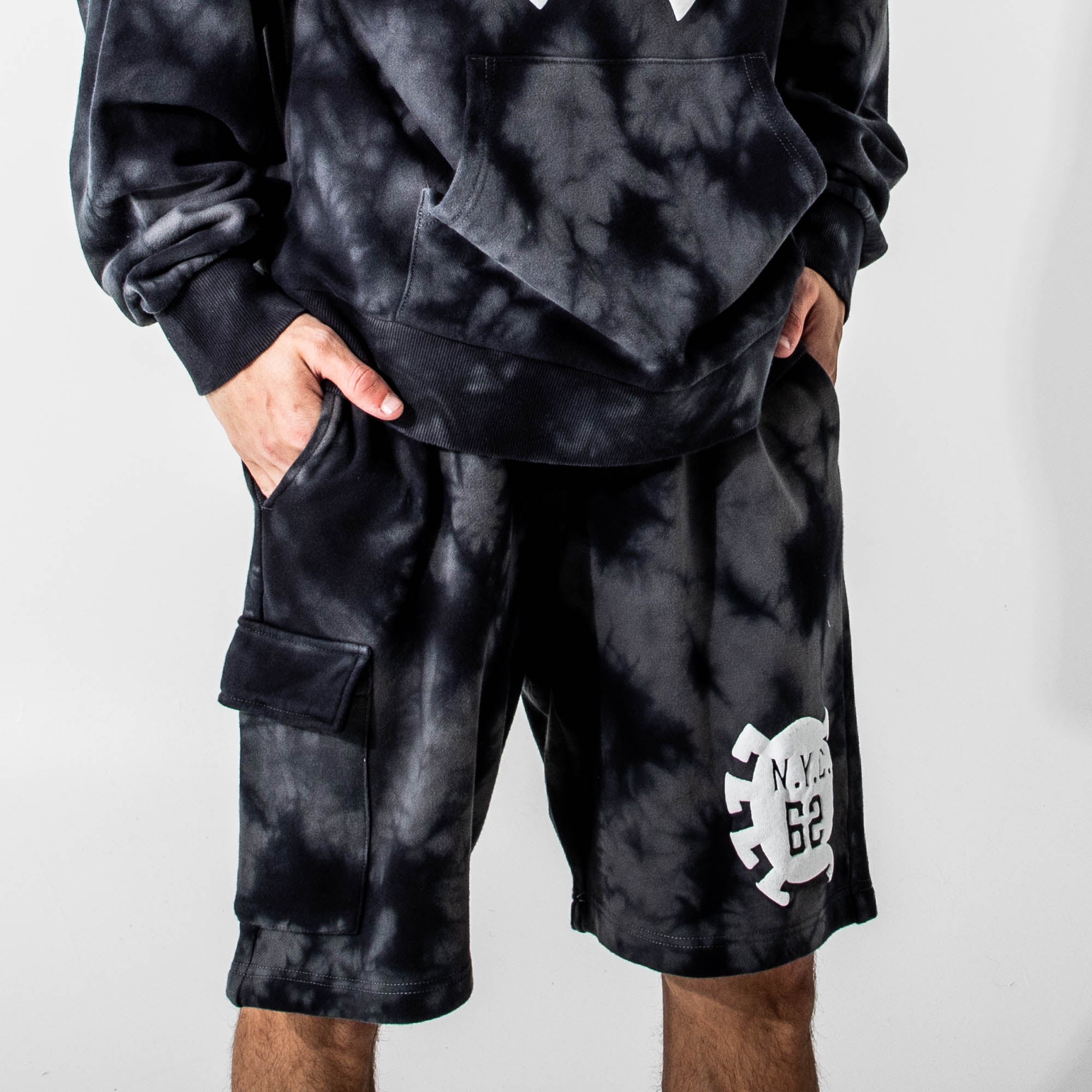 Ensemble sweat à capuche et short délavé Spider-Man EST 1962 NYC