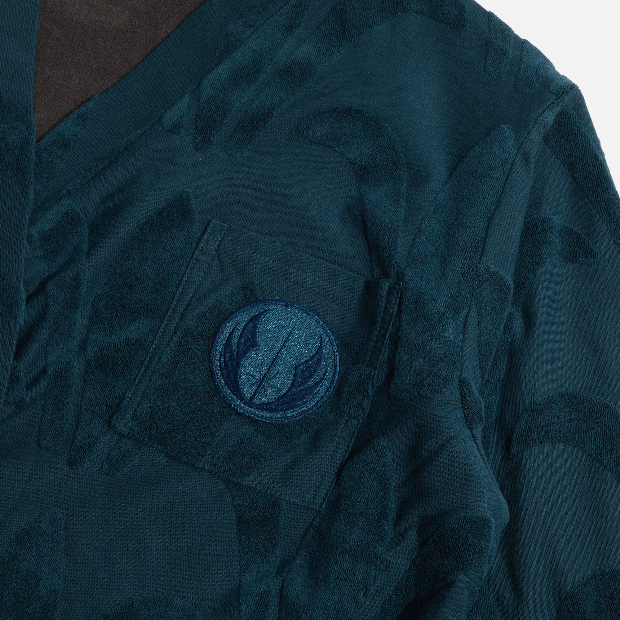 Robe Jedi en tissu éponge bleu marine