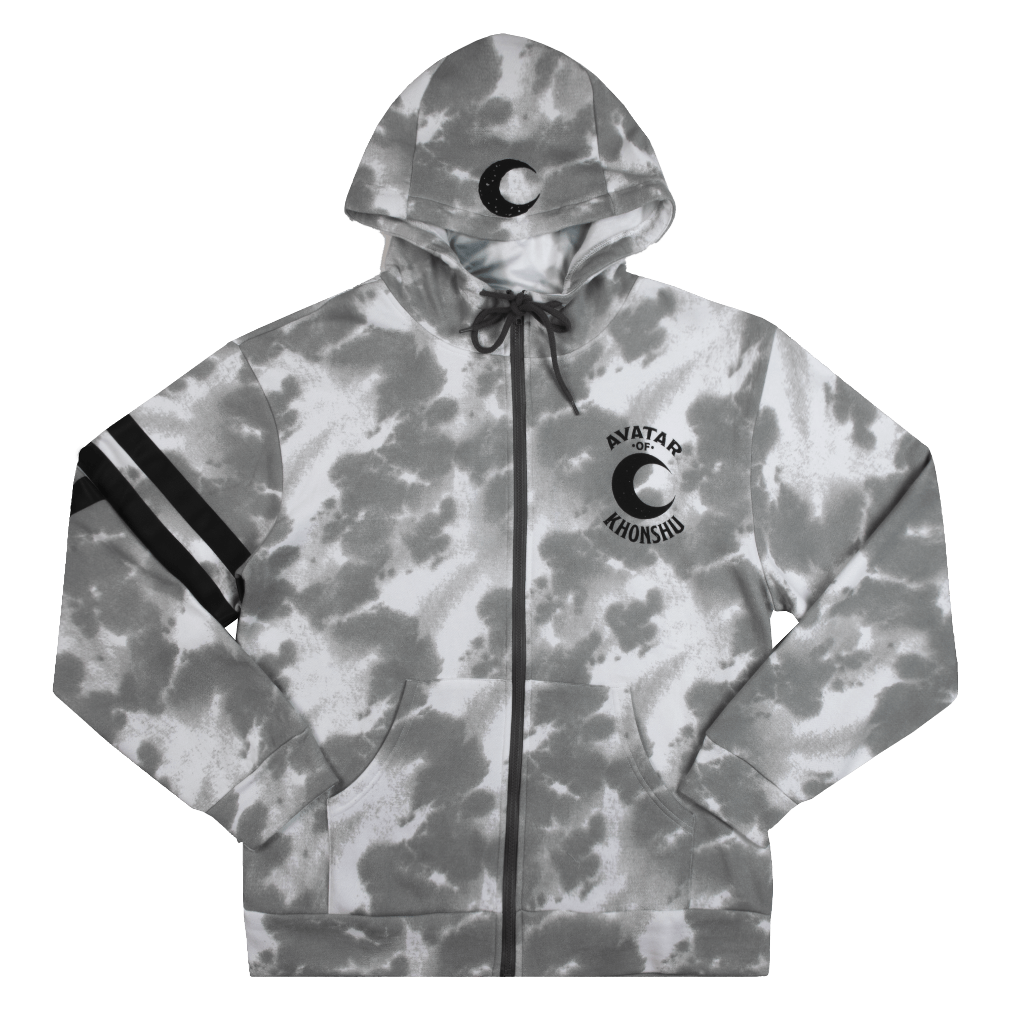 Avatar Of Khonshu Grey Tie Dye Hoodie