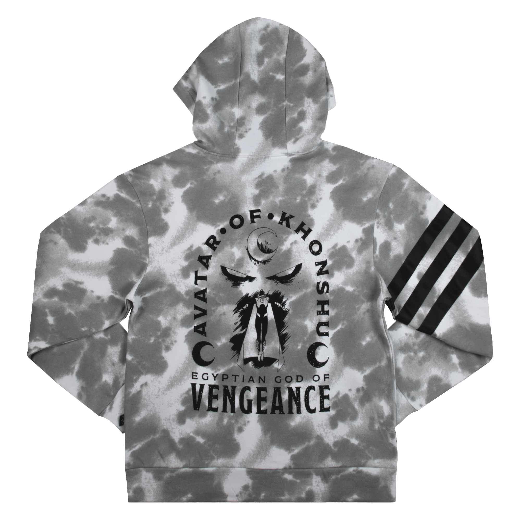 Avatar Of Khonshu Grey Tie Dye Hoodie