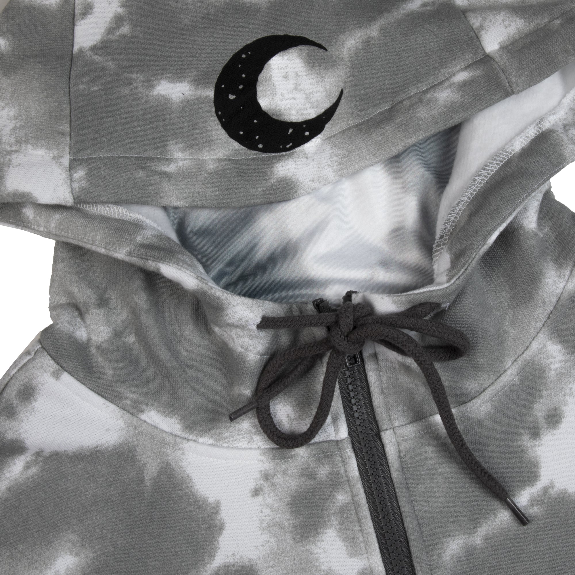 Sweat à capuche gris tie-dye Avatar de Khonshu