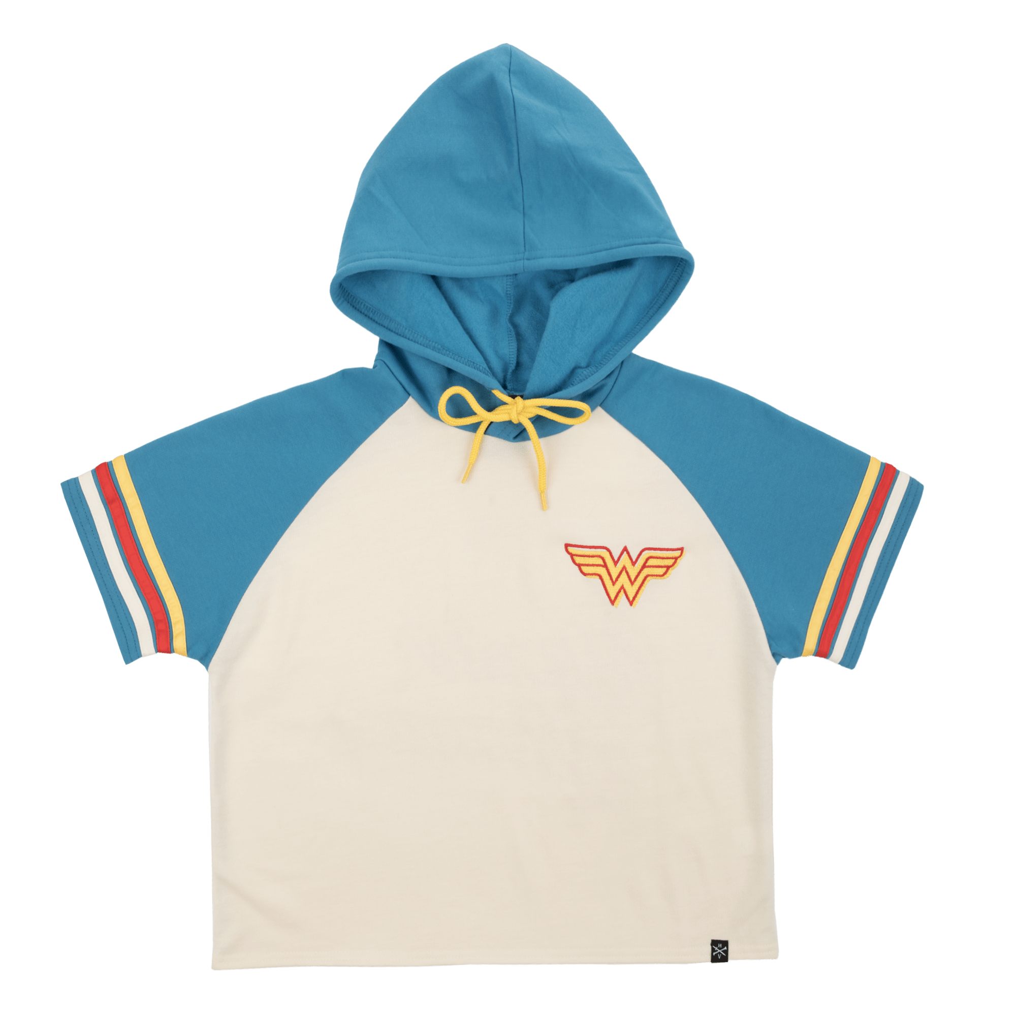 Wonder Woman Cropped Short Sleeve Hoodie